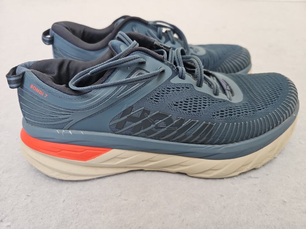Hoka One One Bondi 7 Real Teal 2020 Mens Size 10 Running Sneakers Athletic Shoes